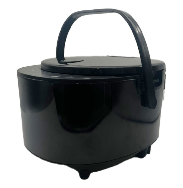 炊飯器 5合炊き スチーム機能 白米 ご飯 お米 炊飯 早炊き 炊き込み おかゆ 保温 予約 一人暮らし 新生活 持ち手つき 調理家電 簡単操作 自動保温 ブラック ROOMMATE GOHANDAK