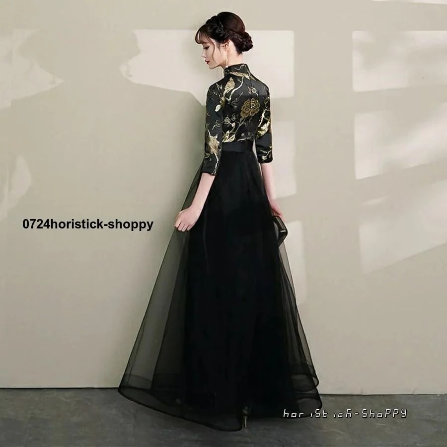 パーティードレス 結婚式 ワンピース longdress ロングドレス ミモレ丈 詰襟 ワンピース 袖あり 五分丈 ウェディングドレス ウエディング ドレス 二次会 花嫁 パーティードレス 結婚式 ワンピース longdress ロングドレス ミモレ丈 詰襟 ワンピース 袖あり 五分丈 ウェディングドレス ウエディング ドレス 二次会 花嫁