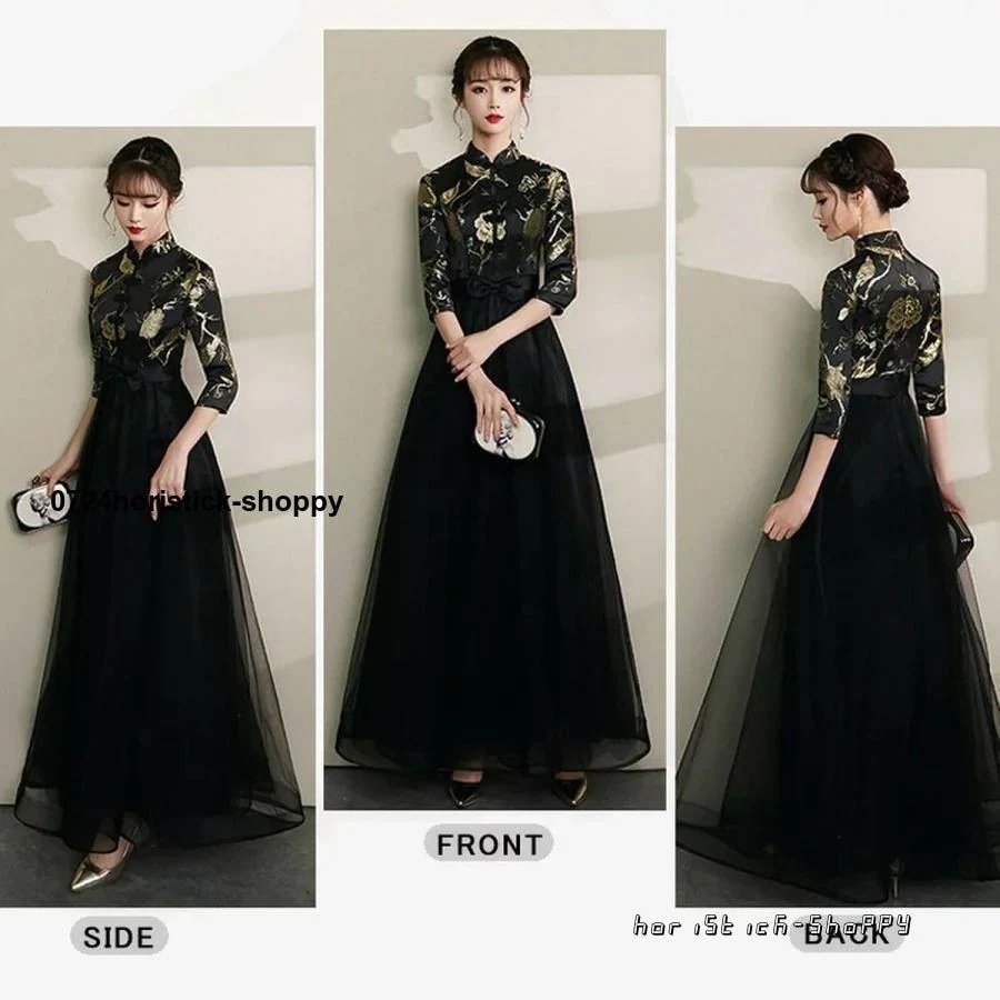 パーティードレス 結婚式 ワンピース longdress ロングドレス ミモレ丈 詰襟 ワンピース 袖あり 五分丈 ウェディングドレス ウエディング ドレス 二次会 花嫁 パーティードレス 結婚式 ワンピース longdress ロングドレス ミモレ丈 詰襟 ワンピース 袖あり 五分丈 ウェディングドレス ウエディング ドレス 二次会 花嫁