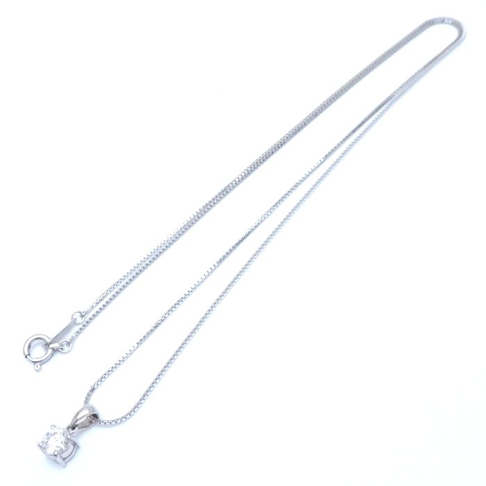 ダイヤモンド ネックレス 一粒ダイヤモンド0.304ct Pt900プラチナxK18WG ホワイトゴールドxK14WG ホワイトゴールド /75508【中古】 ダイヤモンド ネックレス 一粒ダイヤモンド0.304ct Pt900プラチナxK18WG ホワイトゴールドxK14WG ホワイトゴールド /75508【中古】
