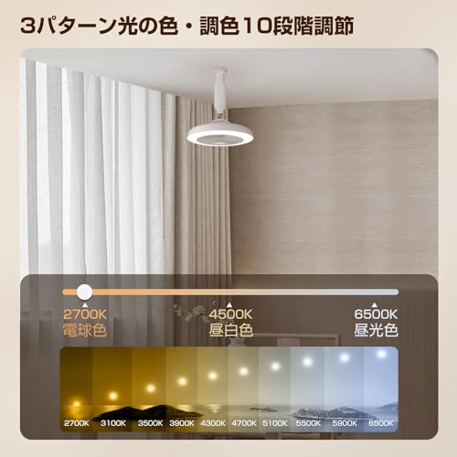 シーリングファンライト 2024モデル 小型 E26モデル LEDミニライト サーキュレーター 空気循環 メモリー機