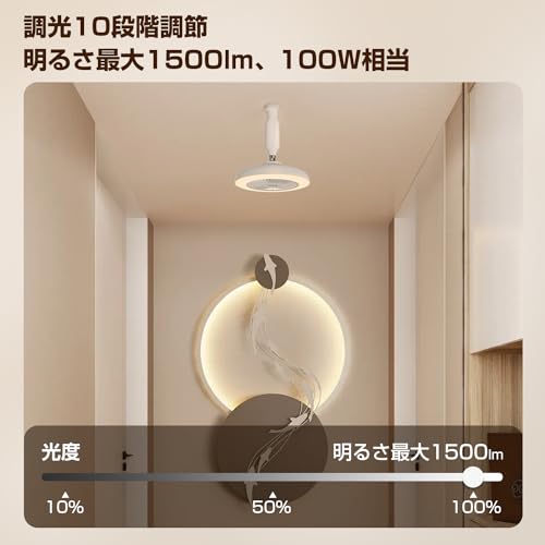 シーリングファンライト 2024モデル 小型 E26モデル LEDミニライト サーキュレーター 空気循環 メモリー機