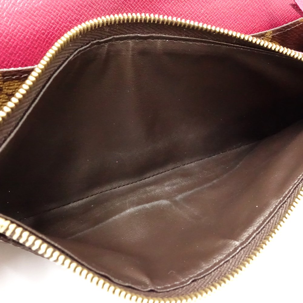 モノグラム ポルトフォイユ エミリー M60697 長財布 ブラウン フューシャ/181497【中古】 モノグラム ポルトフォイユ エミリー M60697 長財布 ブラウン フューシャ/181497【中古】