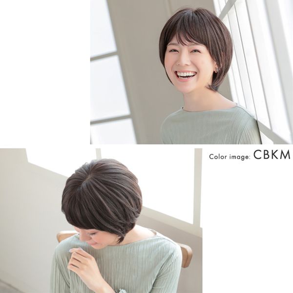 アクアドール ヴィーナス 大人の小顔ヘルシーショート人毛MIXウィッグ [pwm005] (送料無料