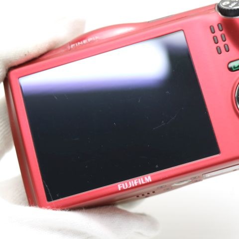 超美品 FinePix F770EXR レッド デジカメ FUJIFILM 251