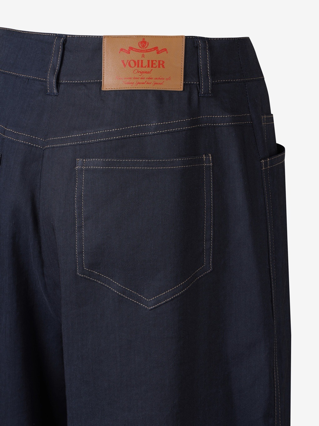 デニム·テクスチャー·ステッチ·パンツ デニム·テクスチャー·ステッチ·パンツ