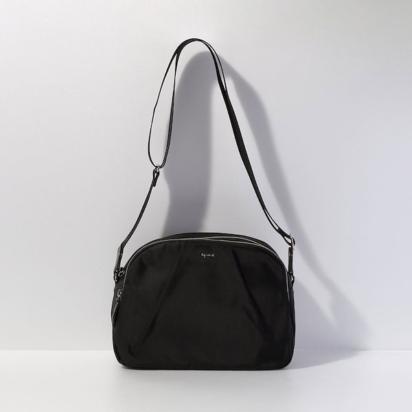 アニエスベー RITA がま口 ショルダーバッグ サコッシュ 黒