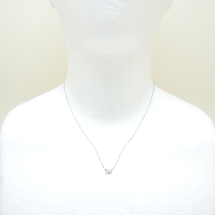 シグネチャー ネックレス ミニ ダイヤモンド K18WG ホワイトゴールド/293307【中古】 シグネチャー ネックレス ミニ ダイヤモンド K18WG ホワイトゴールド/293307【中古】