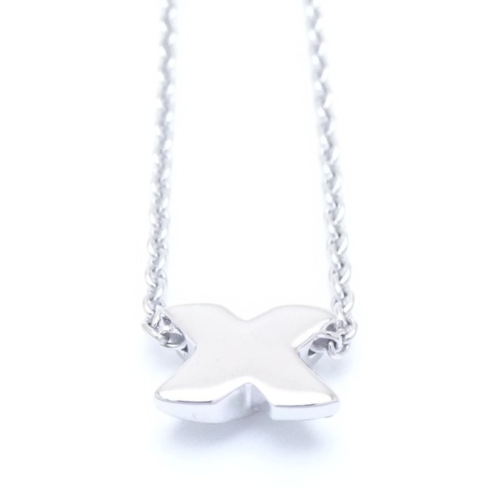 シグネチャー ネックレス ミニ ダイヤモンド K18WG ホワイトゴールド/293307【中古】 シグネチャー ネックレス ミニ ダイヤモンド K18WG ホワイトゴールド/293307【中古】