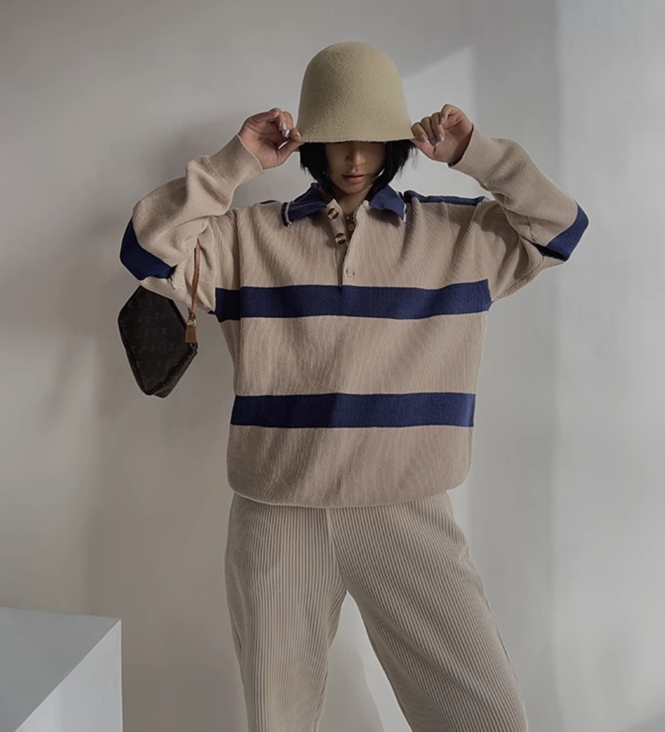 ポロシャツ トップス セーター ニット 長袖 襟付き シンプル カジュアル おしゃれ かっこいい こなれ感 ラフ メンズライク マニッシュ ボーイッシュ スポーティー ルーズ クール ボーダー シマ ポロシャツ トップス セーター ニット 長袖 襟付き シンプル カジュアル おしゃれ かっこいい こなれ感 ラフ メンズライク マニッシュ ボーイッシュ スポーティー ルーズ クール ボーダー シマ