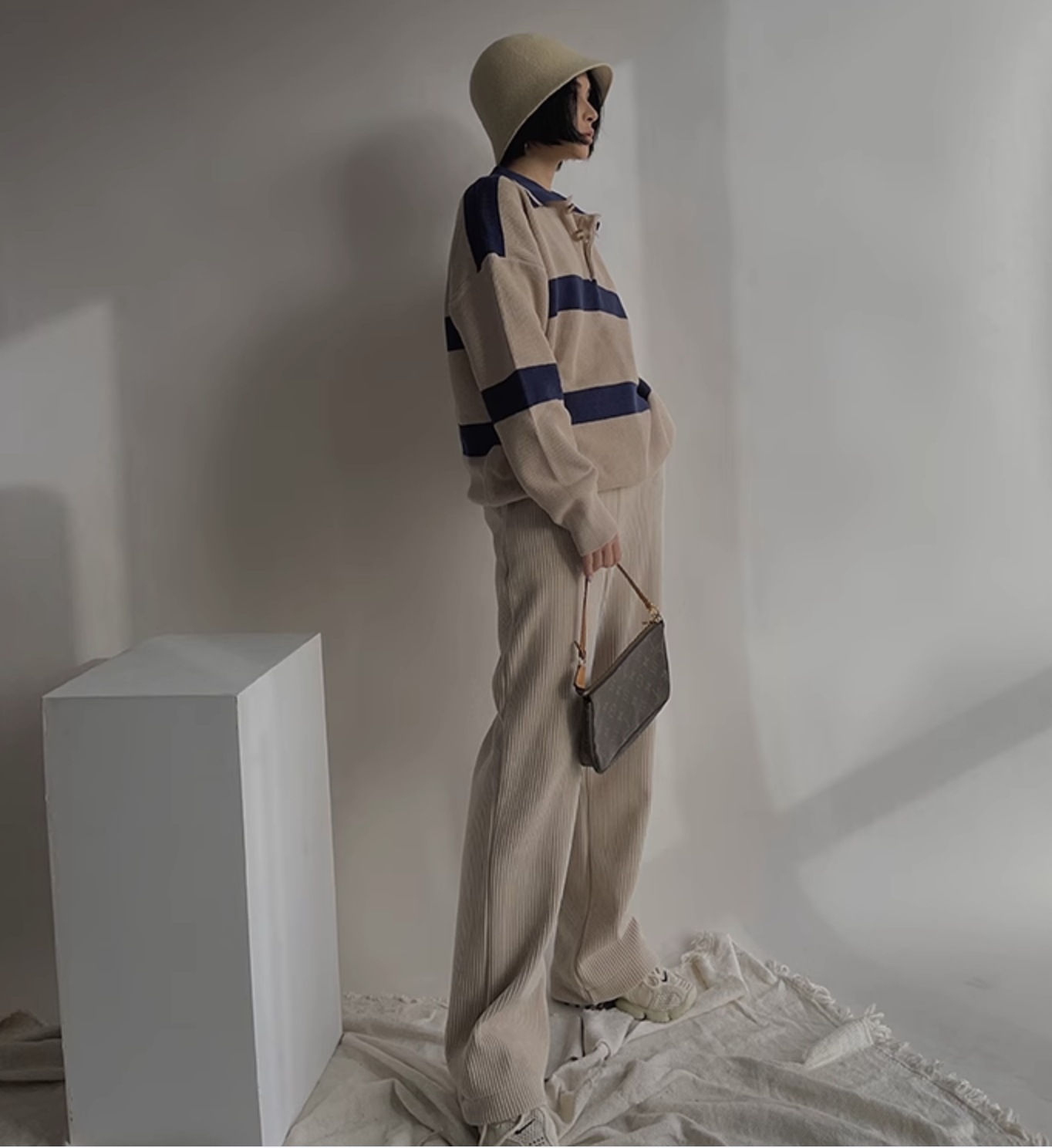 ポロシャツ トップス セーター ニット 長袖 襟付き シンプル カジュアル おしゃれ かっこいい こなれ感 ラフ メンズライク マニッシュ ボーイッシュ スポーティー ルーズ クール ボーダー シマ ポロシャツ トップス セーター ニット 長袖 襟付き シンプル カジュアル おしゃれ かっこいい こなれ感 ラフ メンズライク マニッシュ ボーイッシュ スポーティー ルーズ クール ボーダー シマ