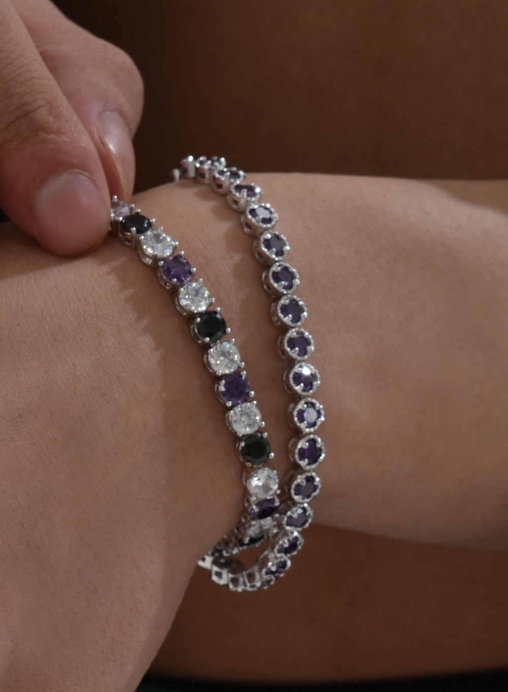 NCT着用/SNAKE SIGMA TENNIS CUBIC BRACELET/ユニセックス NCT着用/SNAKE SIGMA TENNIS CUBIC BRACELET/ユニセックス