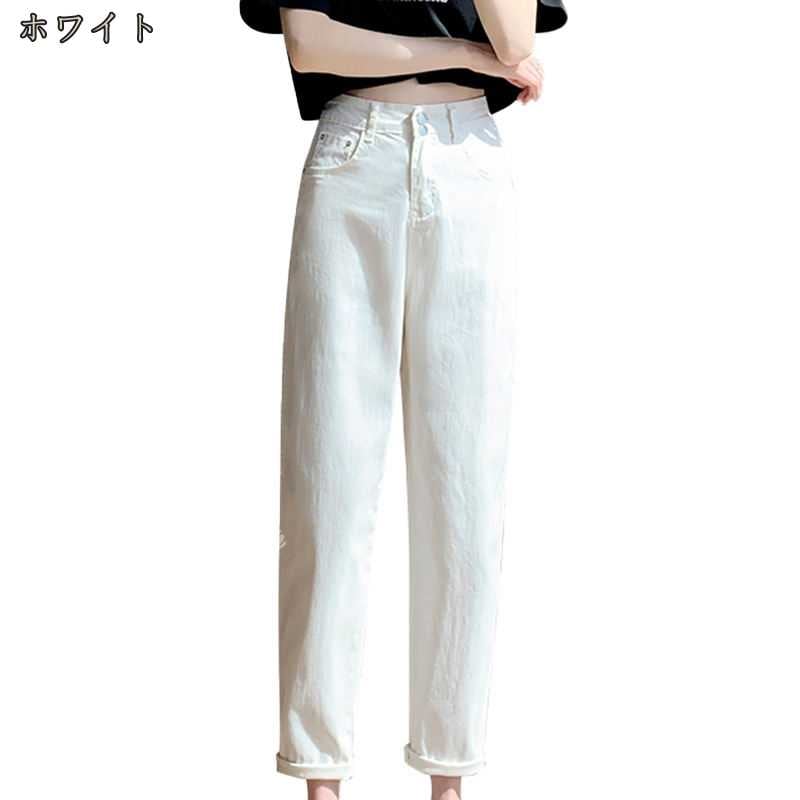 デニムパンツ ジーンズ ジーパン Gパン ワイドパンツ ルーズパンツ ワイドレッグ ストレート ハイウエスト ブーツカット ブーツカット ウォッシュ加工 きれいめ 大人 無地 レディース ワイドシルエ