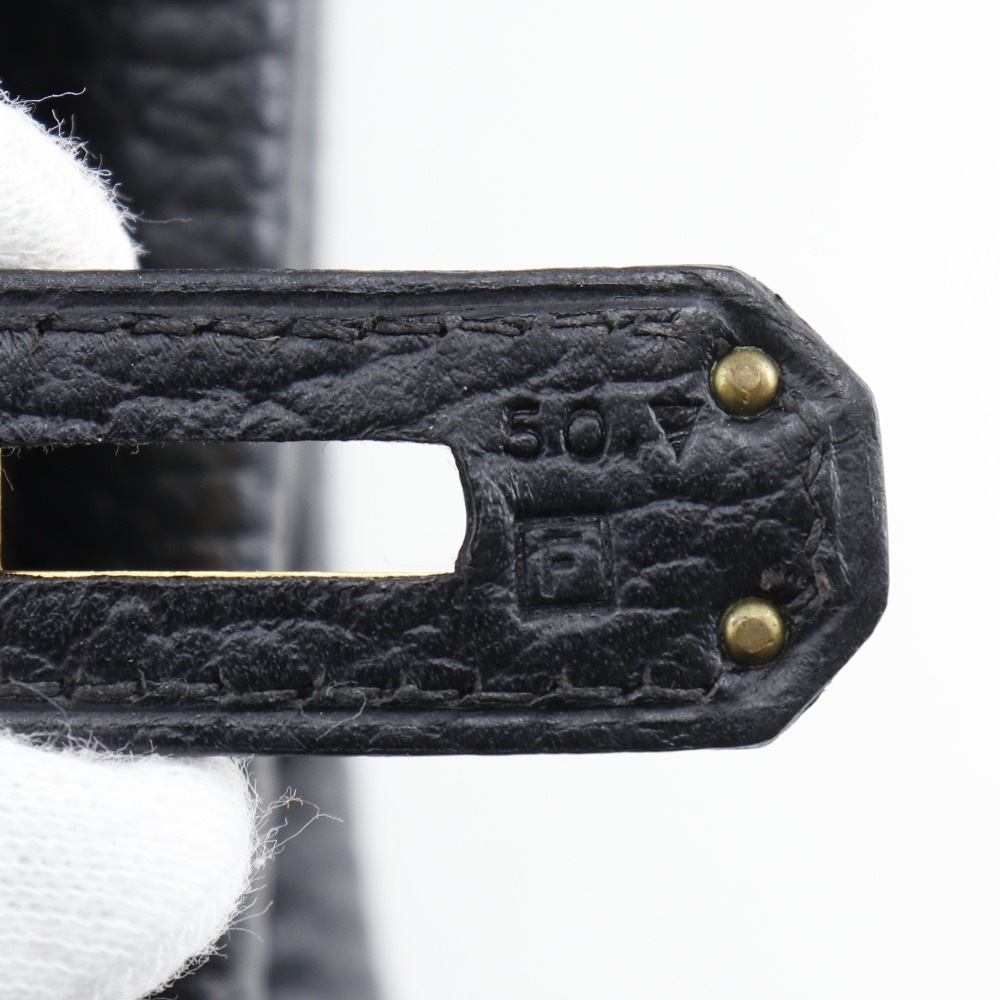 バーキン35 ハンドバッグ アルデンヌ 黒 ゴールド金具 F レディース 中古品 Aランク バーキン35 ハンドバッグ アルデンヌ 黒 ゴールド金具 F レディース 中古品 Aランク