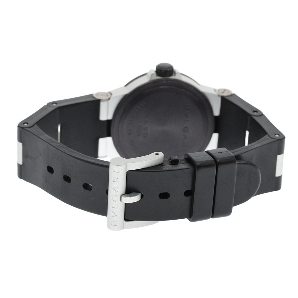 【美品】★BVLGARI★ブルガリ★ディアゴノ★アルミニウム★AL32TA★ ブルガリ BVLGARI AL32TA アルミニウム デイト クォーツ ボーイズ