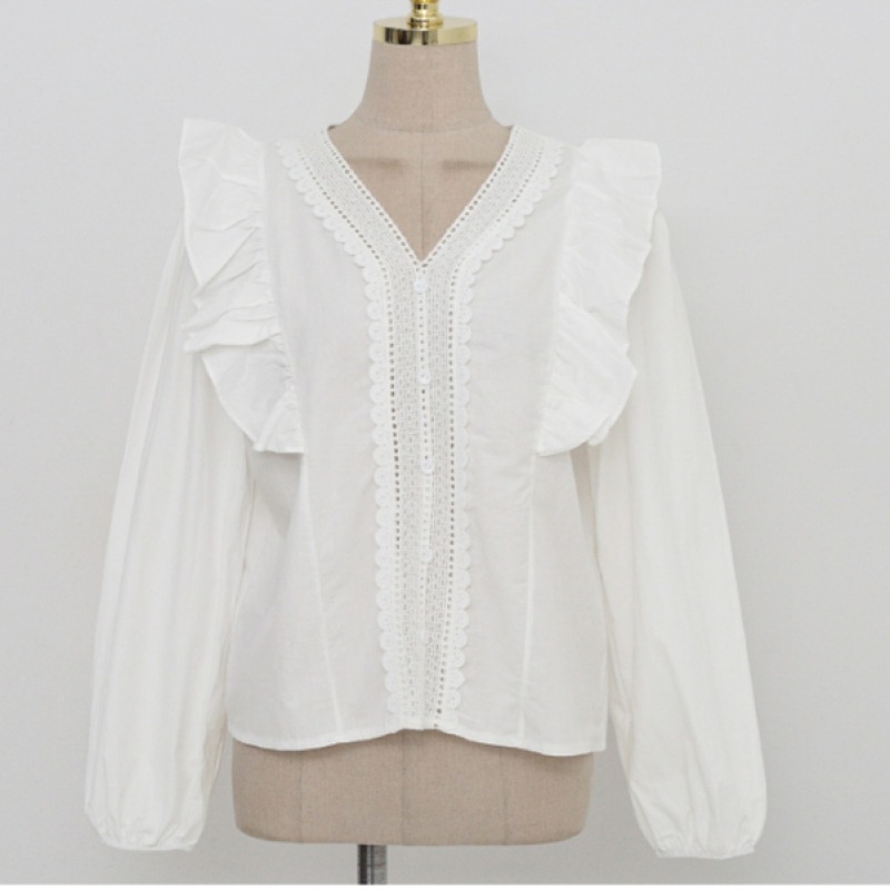 クリック&ファニーシャルドレーヌレースブラウス クリック&ファニーシャルドレーヌレースブラウス