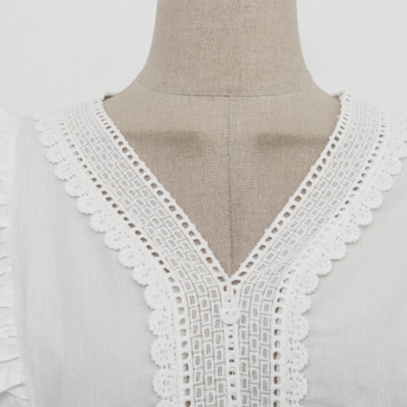 クリック&ファニーシャルドレーヌレースブラウス クリック&ファニーシャルドレーヌレースブラウス