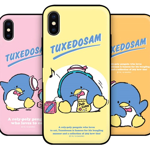 Qoo10] サンリオ タキシードサムドアバンパーケース iPh