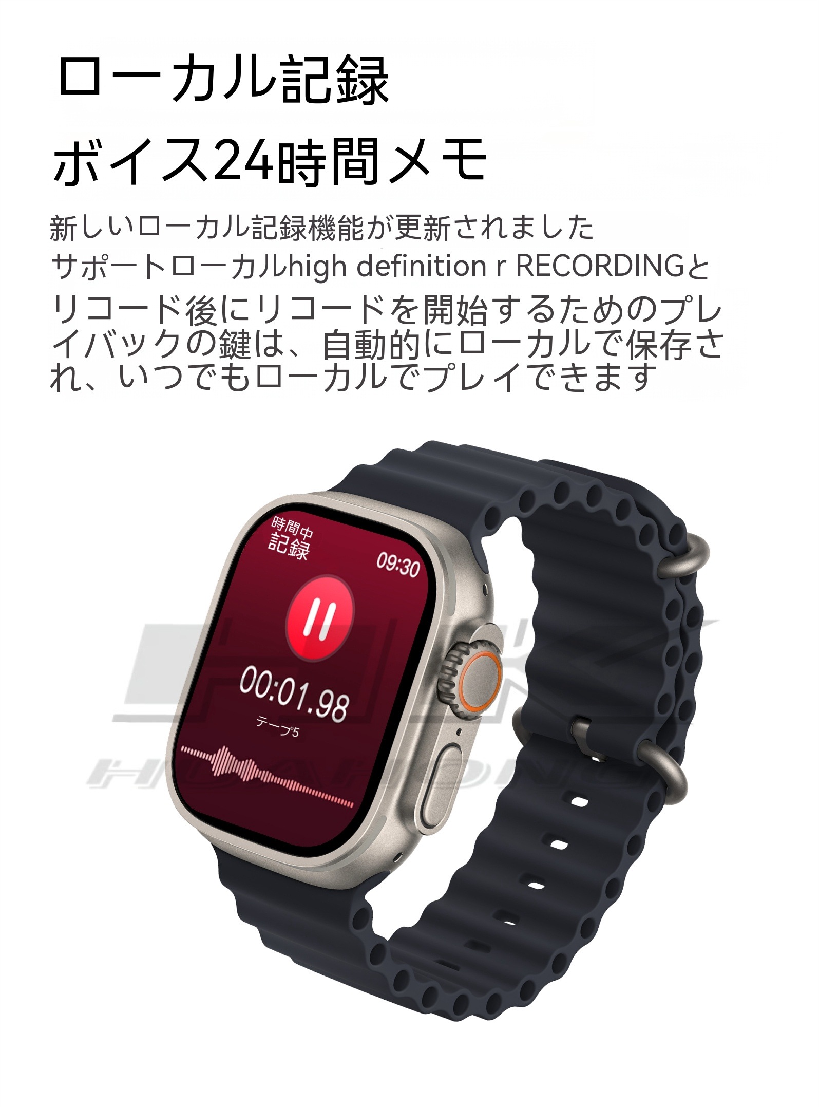 HK9 Ultra 2 スマートウォッチ HK9 Ultra 2 Max 電子ブック TWSイヤホンのスマート接続 NFC ChatGPT フォトアルバム 2GB ROM 地元の音楽 通話 日本語