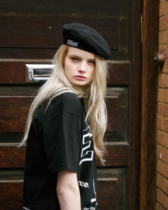 BTSテテ着用/THE CASE FOR RECKLESS 黒 ベレー帽 M BTSテテ着用/THE CASE FOR RECKLESS 黒 ベレー帽 M