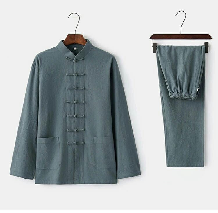 【無料】2点セット メンズ セットアップ チャイナシャツ 上下セット 長袖 カジュアルシャツ チャイナ服 カンフーウェア 太極拳服 ロングパンツ チャイナボタン ルームウェア 男性用 立ち襟 カンフー 【無料】2点セット メンズ セットアップ チャイナシャツ 上下セット 長袖 カジュアルシャツ チャイナ服 カンフーウェア 太極拳服 ロングパンツ チャイナボタン ルームウェア 男性用 立ち襟 カンフー