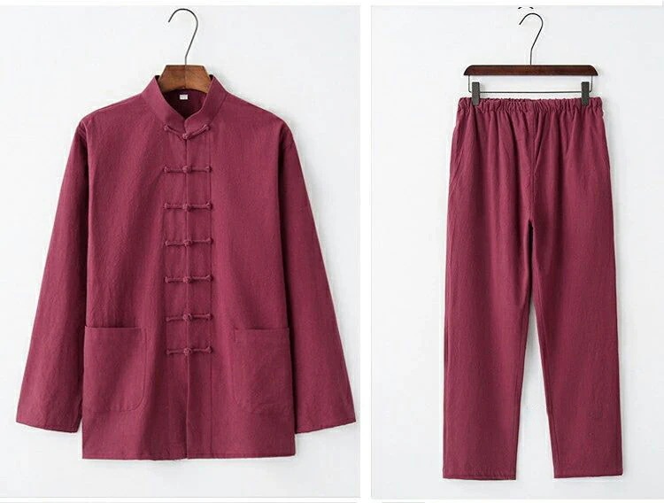 【無料】2点セット メンズ セットアップ チャイナシャツ 上下セット 長袖 カジュアルシャツ チャイナ服 カンフーウェア 太極拳服 ロングパンツ チャイナボタン ルームウェア 男性用 立ち襟 カンフー 【無料】2点セット メンズ セットアップ チャイナシャツ 上下セット 長袖 カジュアルシャツ チャイナ服 カンフーウェア 太極拳服 ロングパンツ チャイナボタン ルームウェア 男性用 立ち襟 カンフー