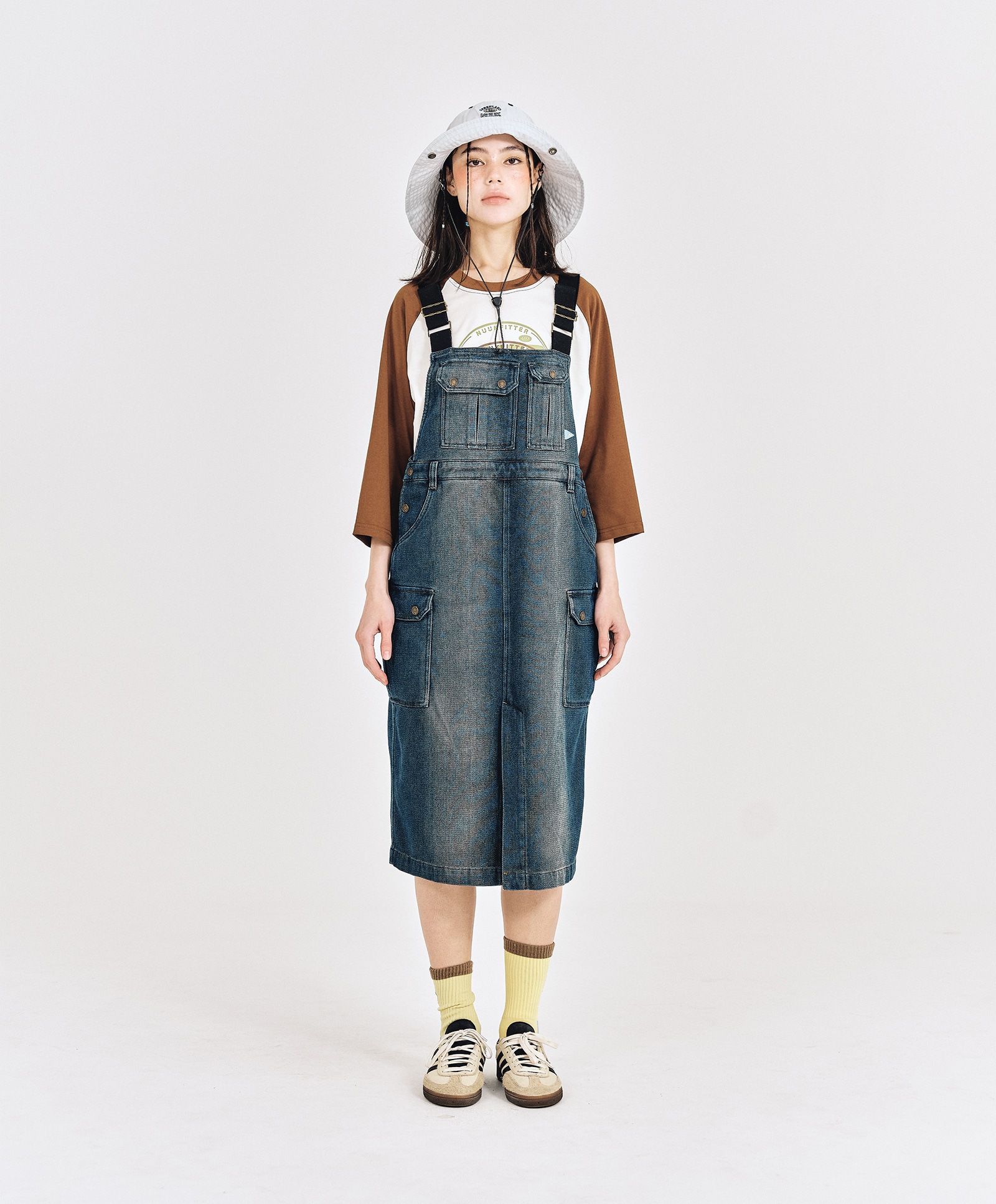 NKFT RAGLAN T-SHIRT_WOMEN [BROWN]