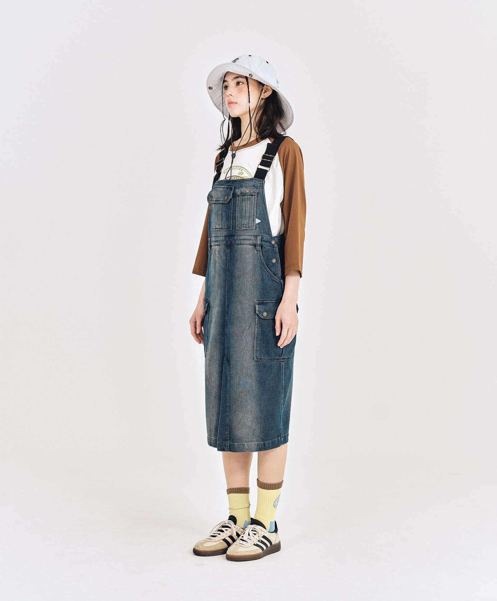 NKFT RAGLAN T-SHIRT_WOMEN [BROWN]