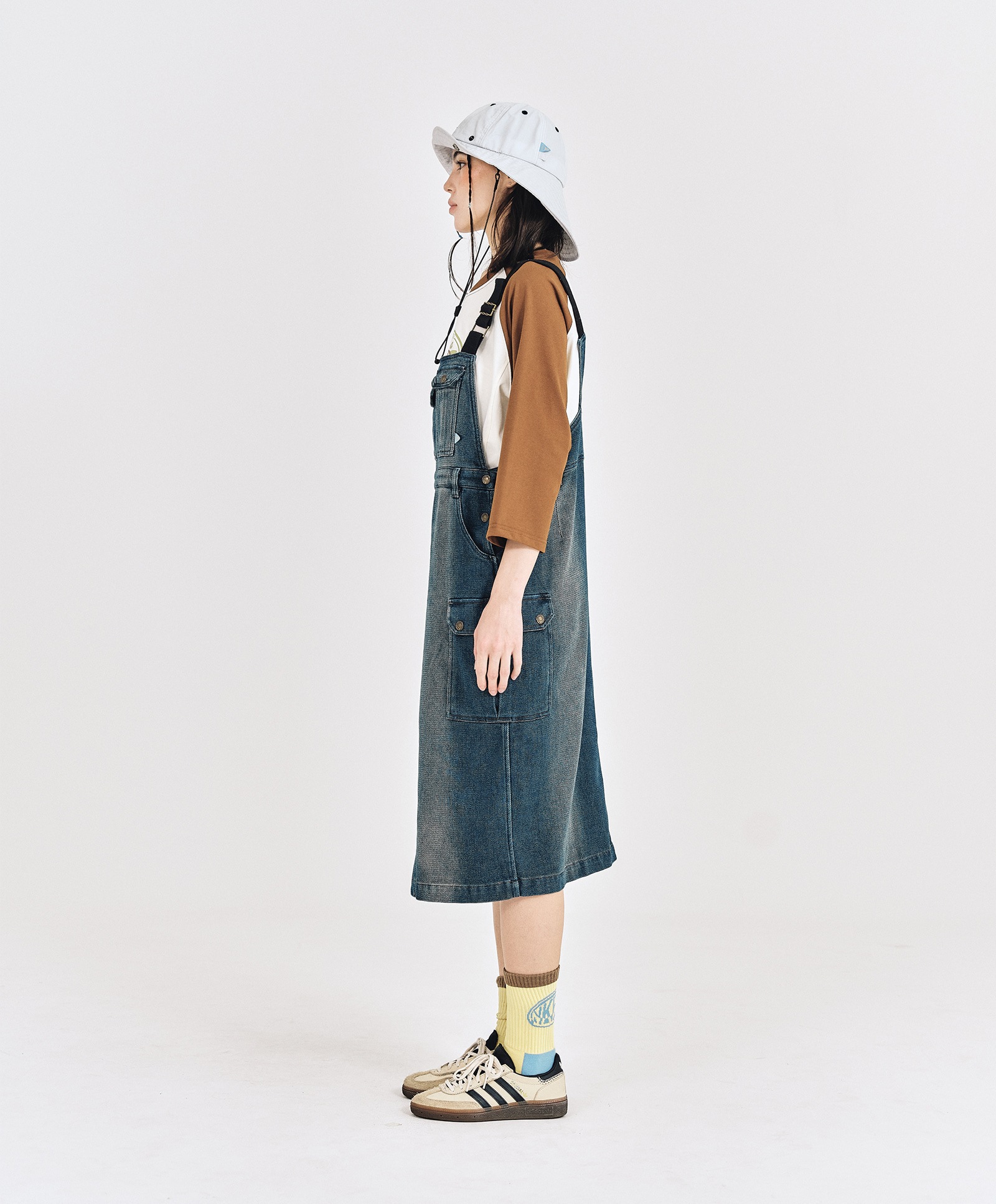 NKFT RAGLAN T-SHIRT_WOMEN [BROWN]