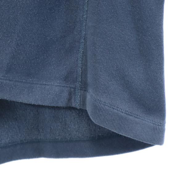 青単 復刻 ロゴ刺繍 長袖 リバースウィーブ スウェット トレーナー M 青系 メンズ