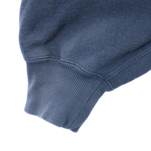 青単 復刻 ロゴ刺繍 長袖 リバースウィーブ スウェット トレーナー M 青系 メンズ