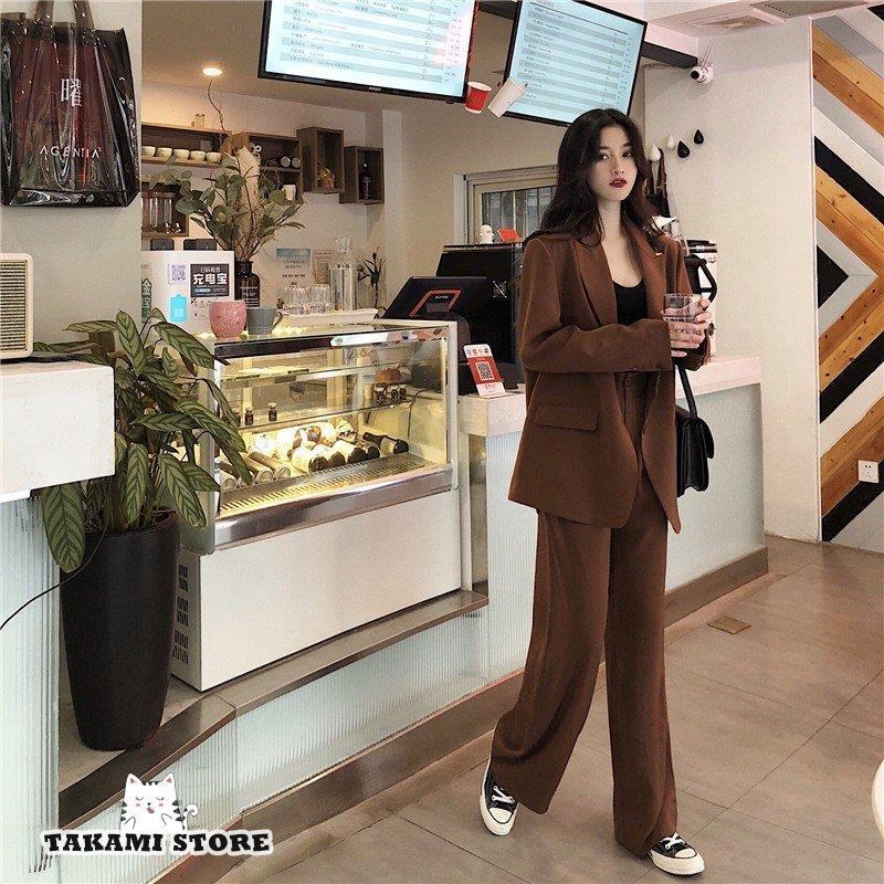 スーツセット レディース セットアップ 上下セット ジャケット ワイドパンツ ハイウエスト オーバーサイズ ビッグシルエット 韓国 ファッション ゆったり レトロ スーツセット レディース セットアップ 上下セット ジャケット ワイドパンツ ハイウエスト オーバーサイズ ビッグシルエット 韓国 ファッション ゆったり レトロ