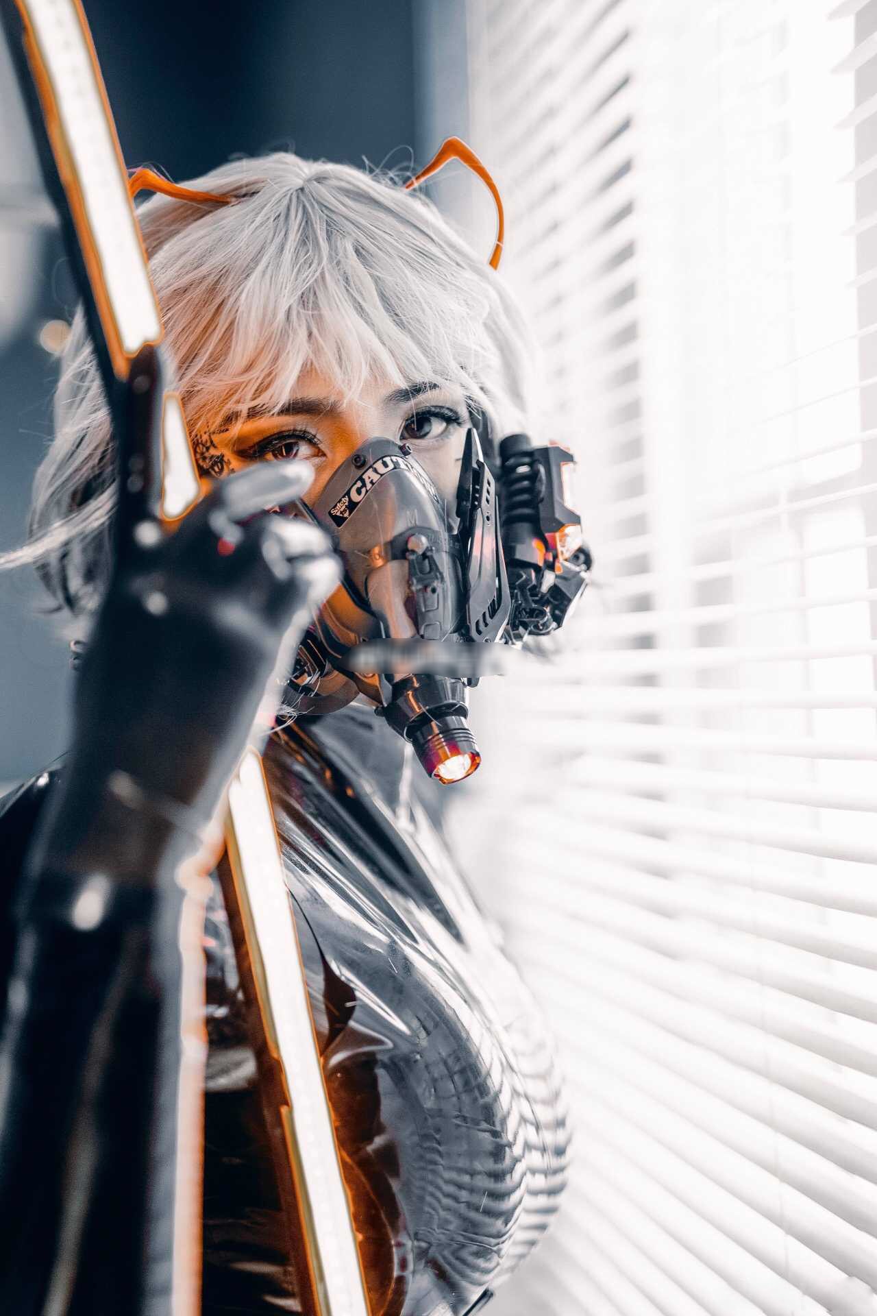 サイバーパンクマスク LEDフラッシュ 2023 アイマスク コスプレ