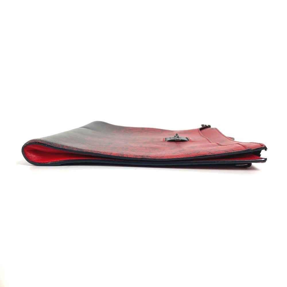 クラッチバッグ ロゴ カバン バッグ ポーチ レザー ブラック クラッチバッグ ロゴ カバン バッグ ポーチ レザー ブラック