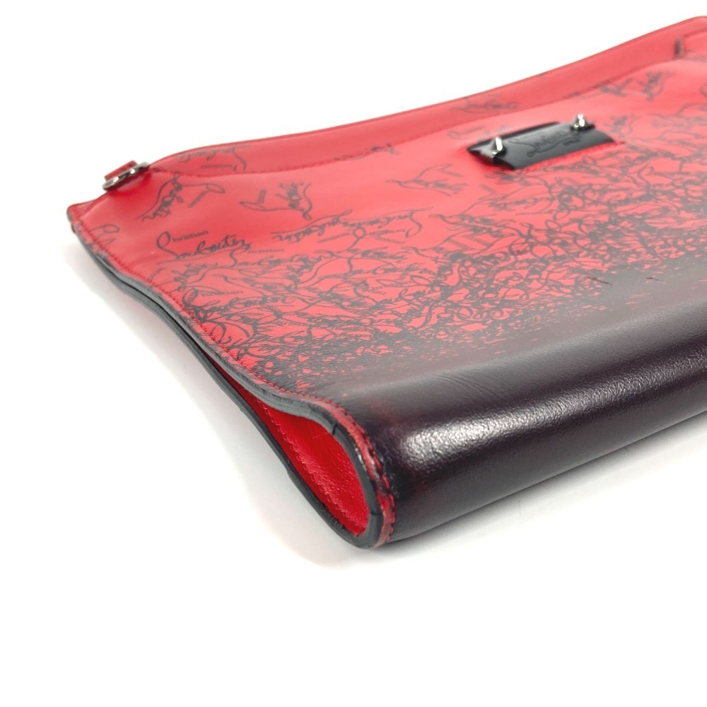 クラッチバッグ ロゴ カバン バッグ ポーチ レザー ブラック クラッチバッグ ロゴ カバン バッグ ポーチ レザー ブラック