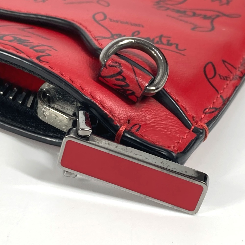 クラッチバッグ ロゴ カバン バッグ ポーチ レザー ブラック クラッチバッグ ロゴ カバン バッグ ポーチ レザー ブラック