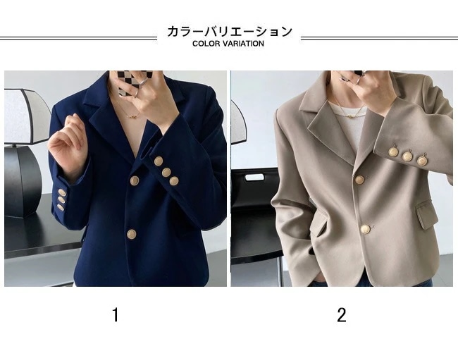 Hot!!!スーツジャケット レディース アウター 無地 折り襟 長袖 ショート丈 トップス カジュアル