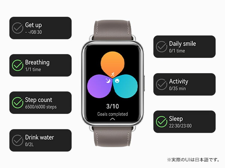 スマートウォッチ 日本語対応 通話機能付き ヘルスケア ワークアウト 防水 WATCH FIT 2 (D)　メガ割