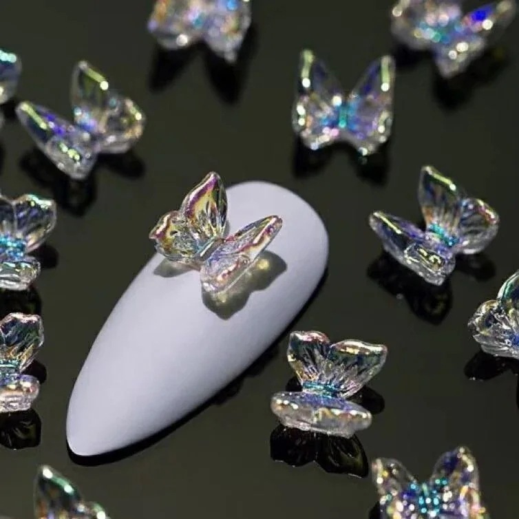 【1つ買うと1つ無料】【メガ割】ラッキーボックス ネイルアート蝶の装飾混合立体弓樹脂仕上げ完成品オーロラ蝶ネイル装飾 【1つ買うと1つ無料】【メガ割】ラッキーボックス ネイルアート蝶の装飾混合立体弓樹脂仕上げ完成品オーロラ蝶ネイル装飾