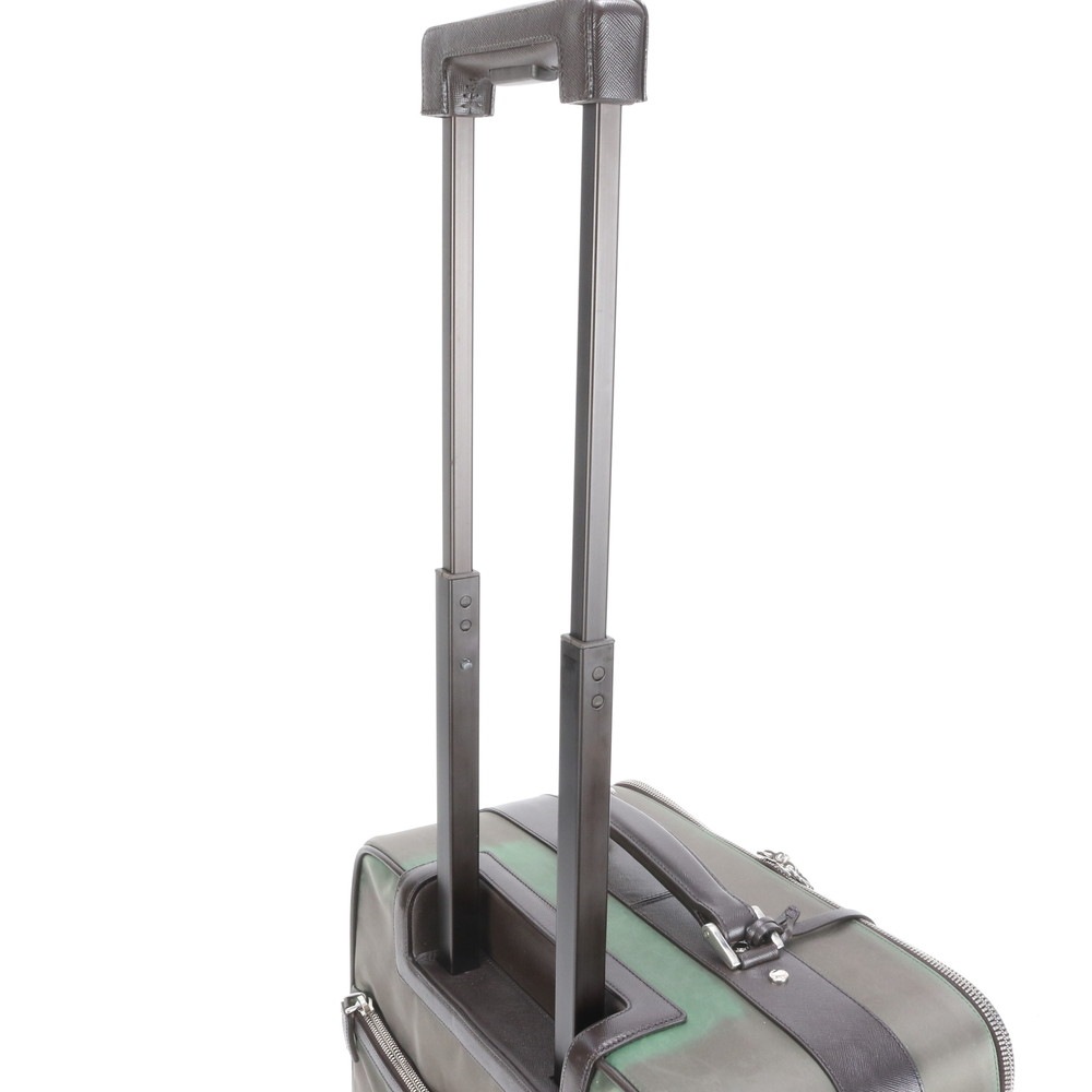 美品 ギャランティカード付 サフィアーノ 三角ロゴ VV030M レザー×ナイロン スーツケース キャリーケース バッグ 出張 旅行 トランク A4 メンズ ECE CQ32-8 中古 美品 ギャランティカード付 サフィアーノ 三角ロゴ VV030M レザー×ナイロン スーツケース キャリーケース バッグ 出張 旅行 トランク A4 メンズ ECE CQ32-8 中古