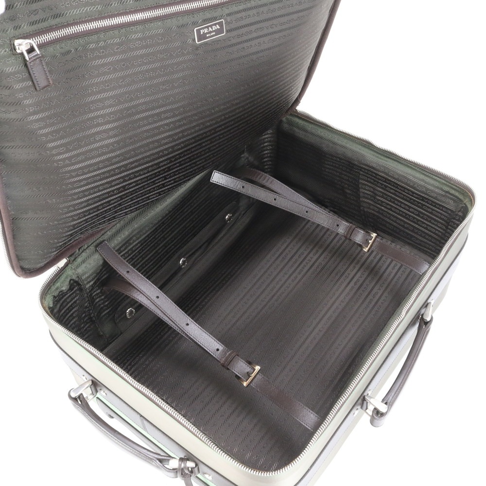 美品 ギャランティカード付 サフィアーノ 三角ロゴ VV030M レザー×ナイロン スーツケース キャリーケース バッグ 出張 旅行 トランク A4 メンズ ECE CQ32-8 中古 美品 ギャランティカード付 サフィアーノ 三角ロゴ VV030M レザー×ナイロン スーツケース キャリーケース バッグ 出張 旅行 トランク A4 メンズ ECE CQ32-8 中古