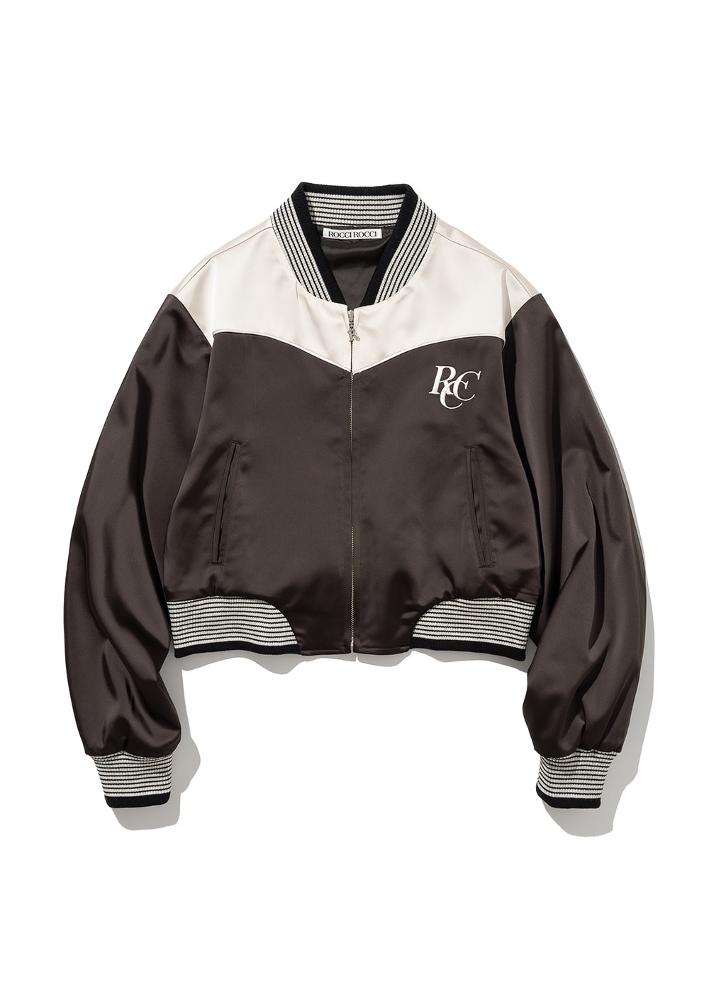 【ROCCI ROCCI】 RCC SATIN VARSITY JACKET : 2COLORS 【ROCCI ROCCI】 RCC SATIN VARSITY JACKET : 2COLORS