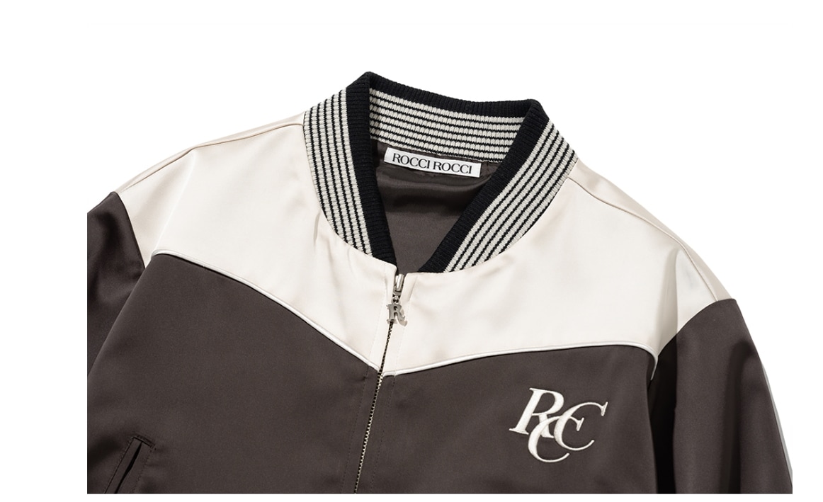 【ROCCI ROCCI】 RCC SATIN VARSITY JACKET : 2COLORS 【ROCCI ROCCI】 RCC SATIN VARSITY JACKET : 2COLORS