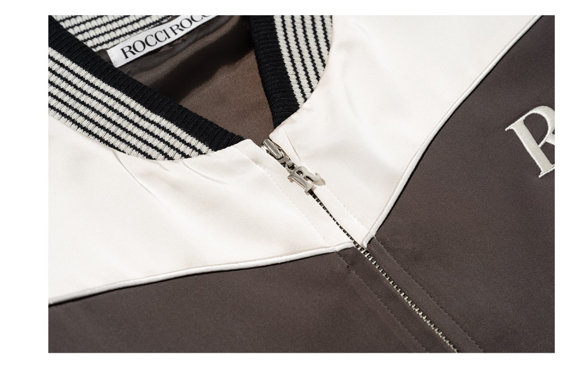 【ROCCI ROCCI】 RCC SATIN VARSITY JACKET : 2COLORS 【ROCCI ROCCI】 RCC SATIN VARSITY JACKET : 2COLORS