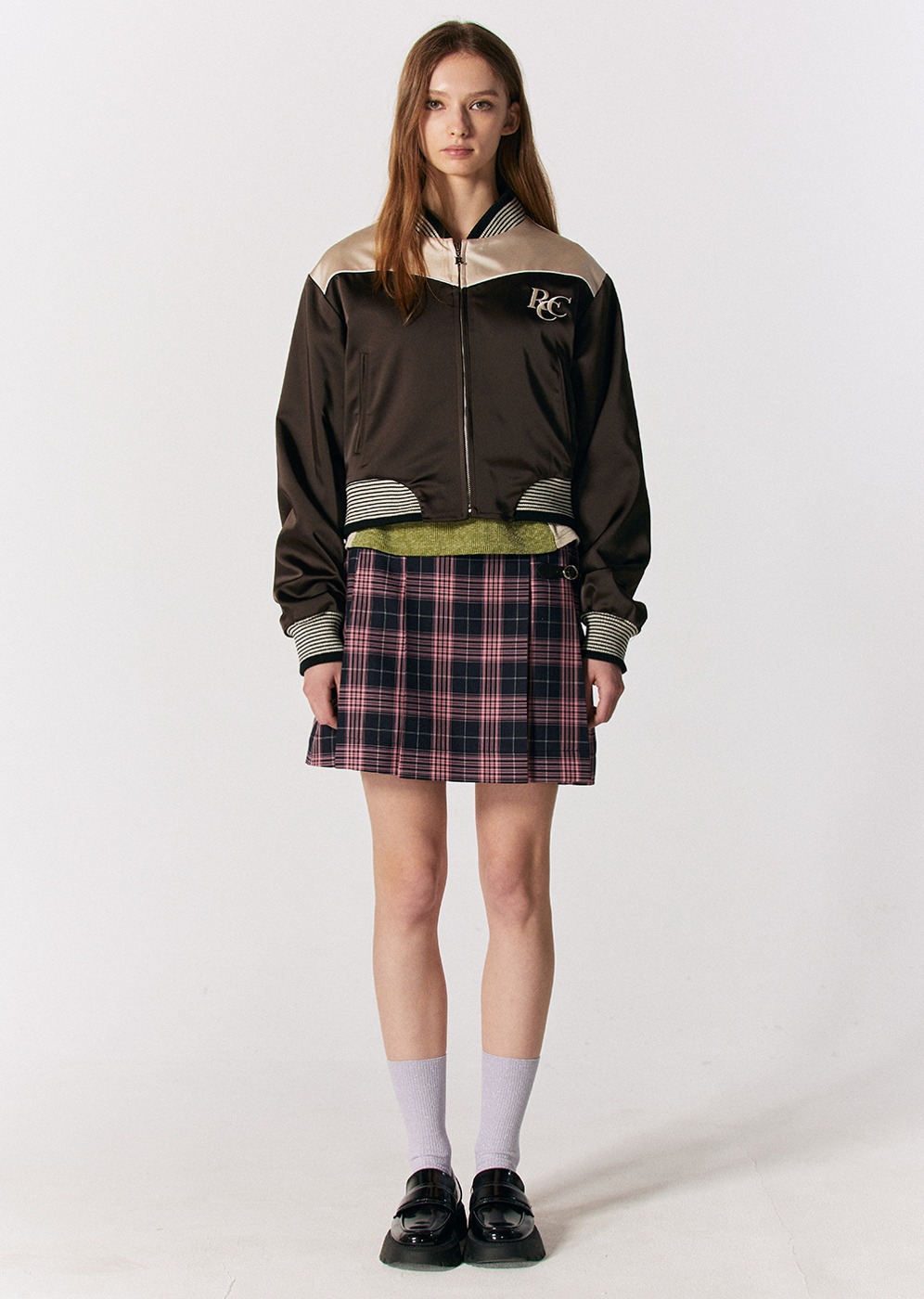 【ROCCI ROCCI】 RCC SATIN VARSITY JACKET : 2COLORS 【ROCCI ROCCI】 RCC SATIN VARSITY JACKET : 2COLORS