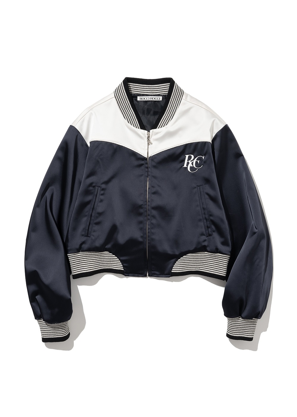 【ROCCI ROCCI】 RCC SATIN VARSITY JACKET : 2COLORS 【ROCCI ROCCI】 RCC SATIN VARSITY JACKET : 2COLORS