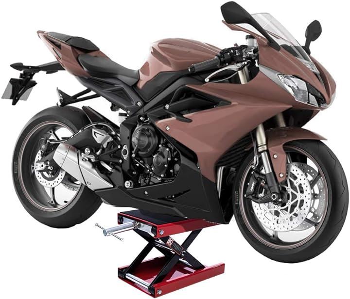 ジャッキ バイクジャッキ モーターサイクルジャッキ バイクスタンド リフトジャッキ 耐荷重500kg ゴムマット付き ハンドル付き(レッド) ジャッキ バイクジャッキ モーターサイクルジャッキ バイクスタンド リフトジャッキ 耐荷重500kg ゴムマット付き ハンドル付き(レッド)