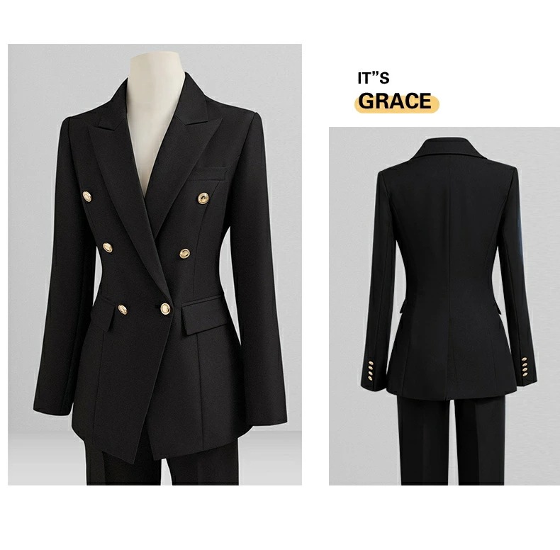 おすすめランキング上質 高級感 ファッション レディーススーツ 長袖上着 ロングパンツ 2点セット S/M/L/XL/2XL/3XL 背広トップス ジャケット ズボン 通勤 職業服 紳士服 高品質 2