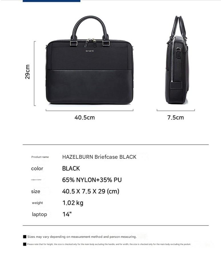 samsonite HAZELBURN Briefcase Black QM509001 samsonite HAZELBURN Briefcase Black QM509001