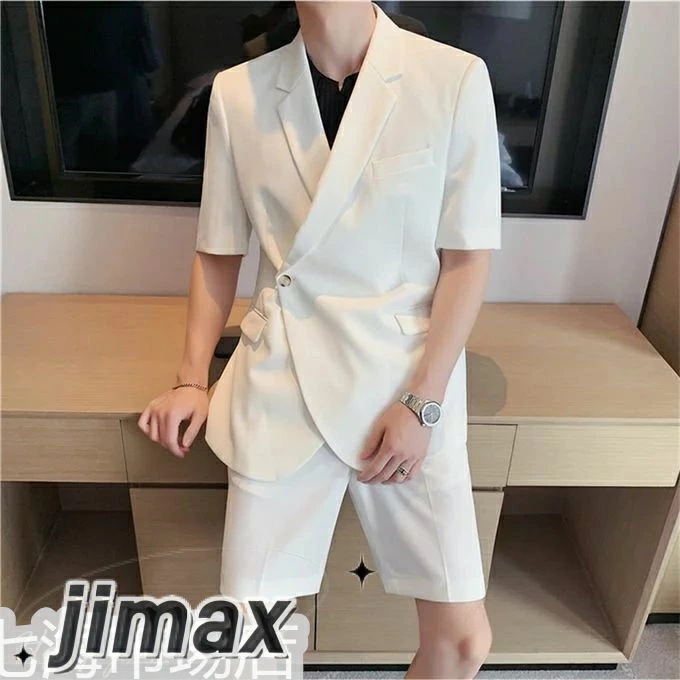 セットアップ メンズ 七分袖 テーラードジャケット ショートパンツ 無地 ライトアウター スーツ 薄手 冷感 大きいサイズ ビジネス 男性 韓国風 ファッション 夏物 ホワイトデー セットアップ メンズ 七分袖 テーラードジャケット ショートパンツ 無地 ライトアウター スーツ 薄手 冷感 大きいサイズ ビジネス 男性 韓国風 ファッション 夏物 ホワイトデー